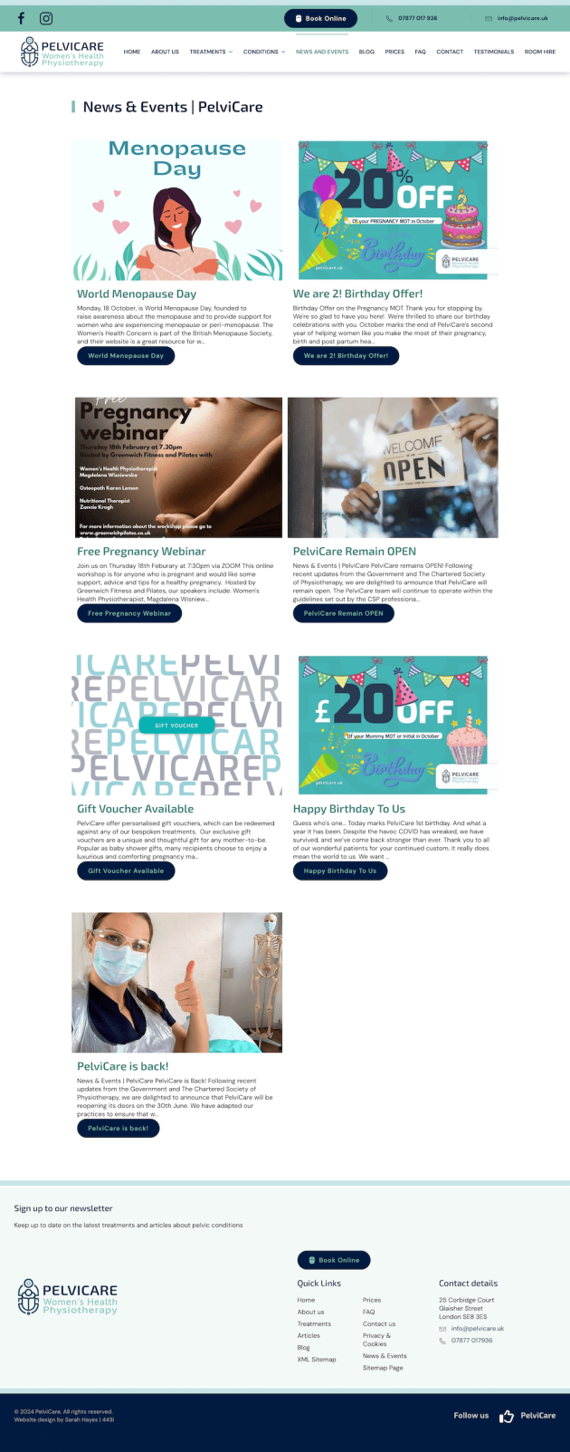 Pelvicare News & Events