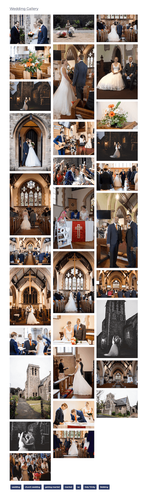 Holy Trinity Church Sittingbourne wedding photo gallery