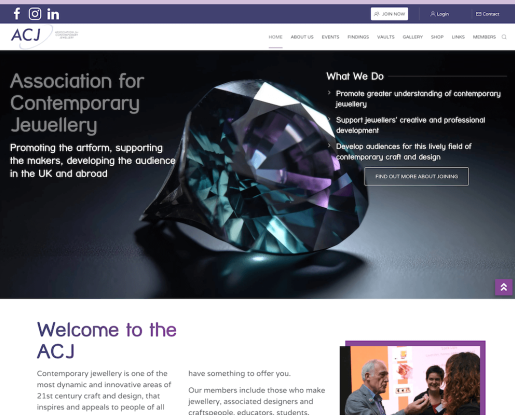 Association of Contemporary Jewellery  screenshot