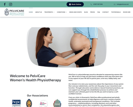 Pelvicare home page