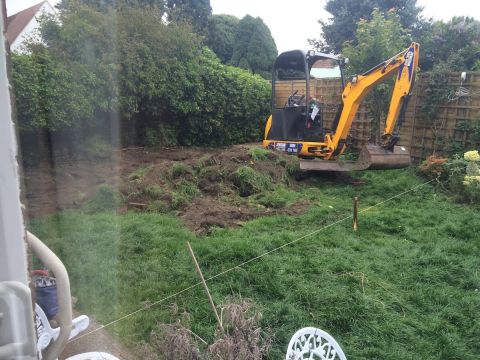 Garden before image