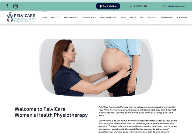 Pelvicare Home Page